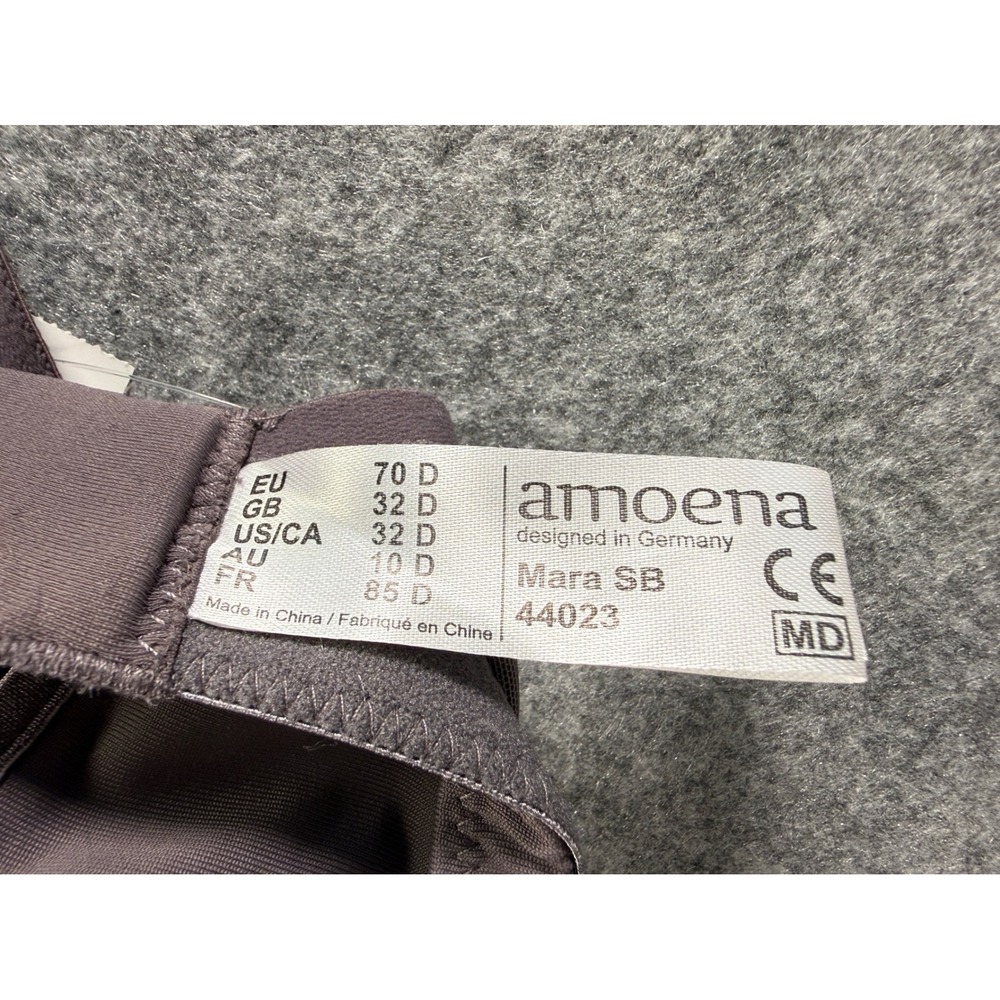 Amoena Mara Mastectomy Bra Womens 32D Purple Padded Wireless‎ 44023 - Picture 7 of 8